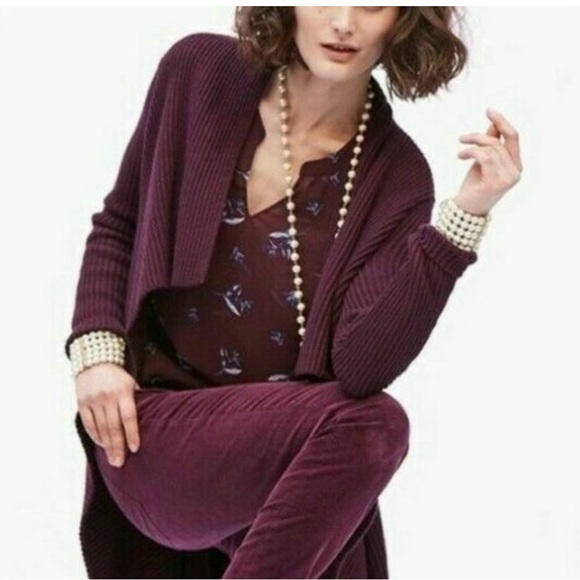 CAbi Mulberry Wine Button
Closure Regal Cardigan Duster #3350 - Picture 6 of 8